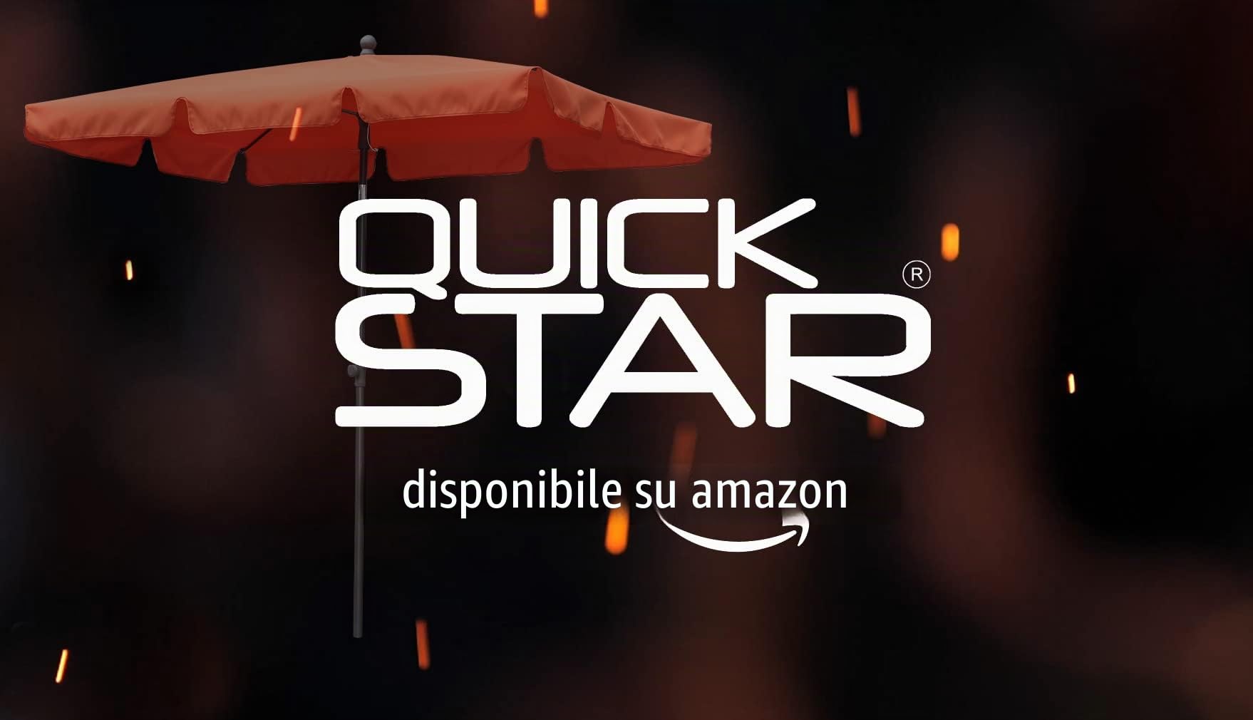QUICK STAR Ombrellone da Balcone 200x125cm