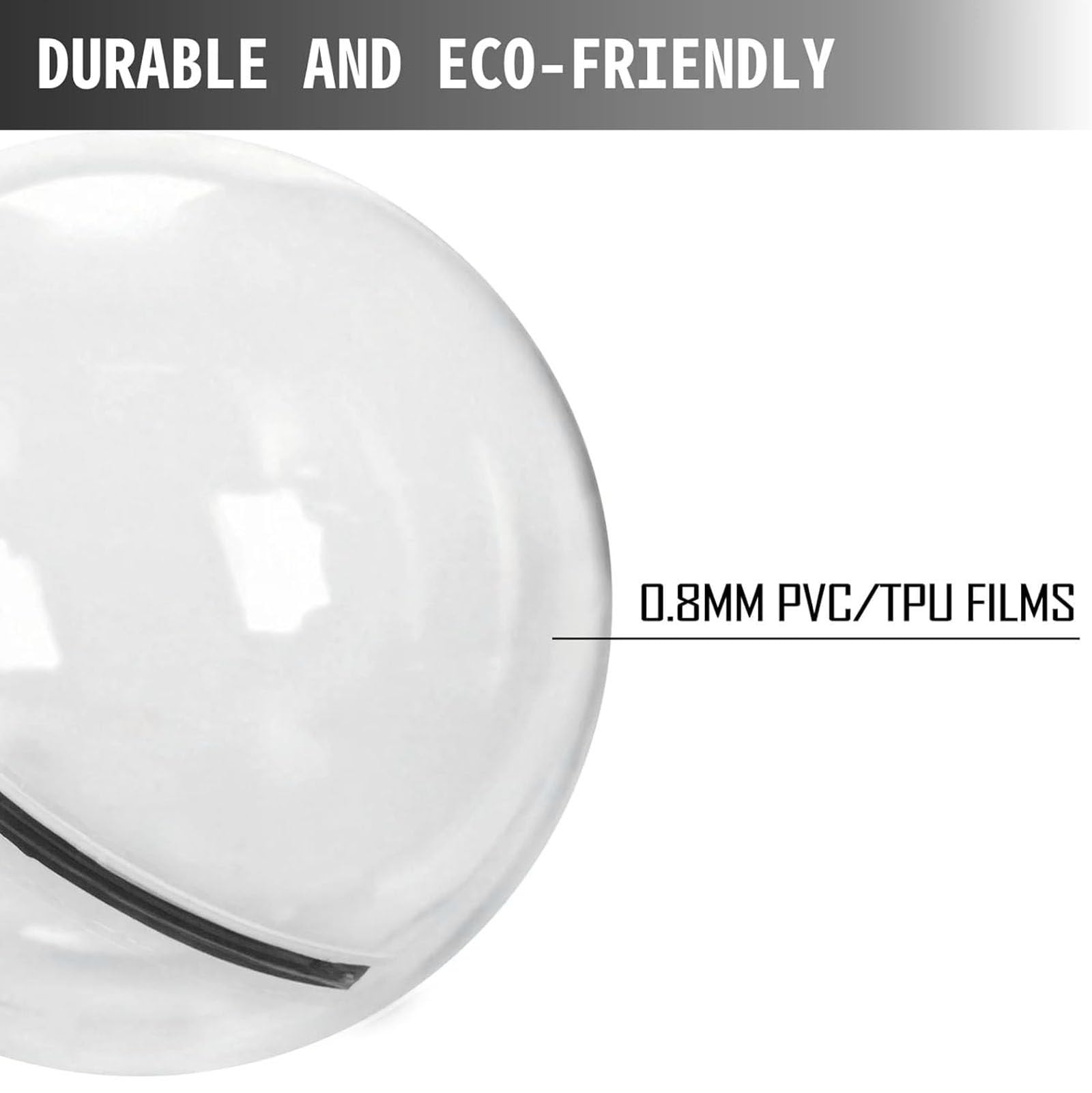 Nadmuchiwana piłka wodna PVC/TPU balon wodny nadmuchiwana kula zorb z elektryczną pompką powietrza, przezroczysta piłka do chodzenia, nadmuchiwana piłka do tańca na plaży, jezioro lub basen, 2