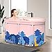 Bañera Plegable Portátil, Bañera Plegable Para Adultos Extraíble, Bañera Plegable Doble No...