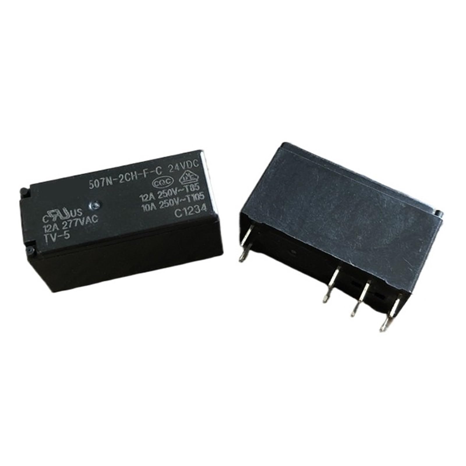 Relais 507-2CH-F-C 12VDC de puissance 12A 250VAC à 8 broches pour circuit