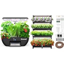 Growell 17 Pods Hydroponics Growing System & Large 120 Pods Vertical Garden