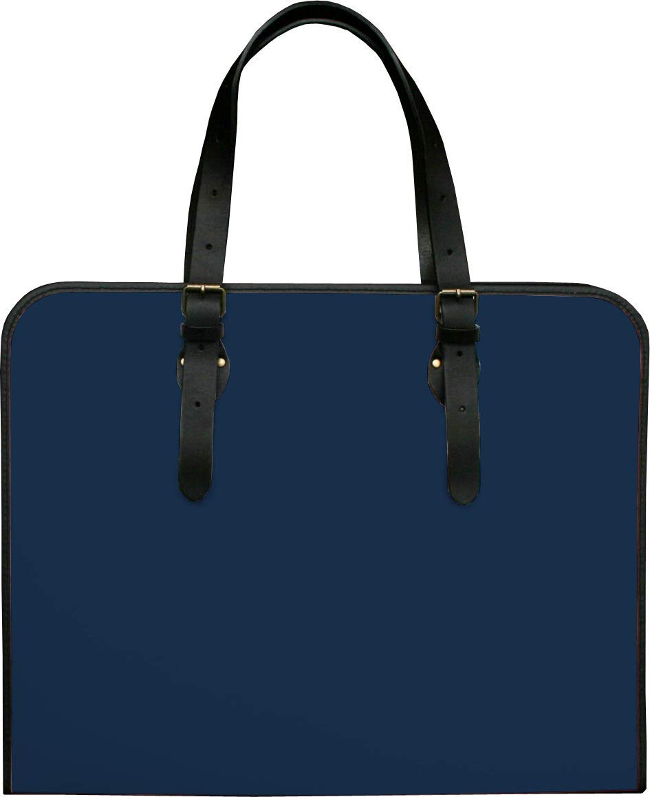 NULO(ヌーロ)本革ショルダー A3図面ケース/ポートフォリオケース/レッスンバッグ/楽譜ケース/デザイナー/設計士/インテリアコーディネーター/インディゴブルー(5色展開)