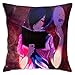Hdadwy Funda de Almohada Kirishima Touka Tokyo Ghoul Books Red Eyes Blue Hair Anime Girls Anime 18 'x18' Throw Pillow Cover Fundas de Cojines Decorativos para el hogar