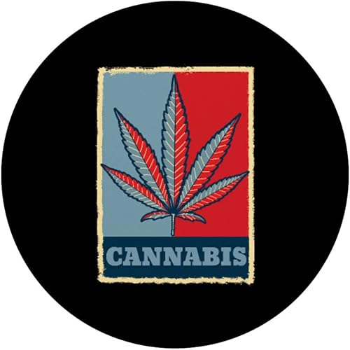 Miniatura 3 de Weed Cannabis Ganja Retro 420 Marihuana Smoker Funny PopSockets Swappable PopGrip