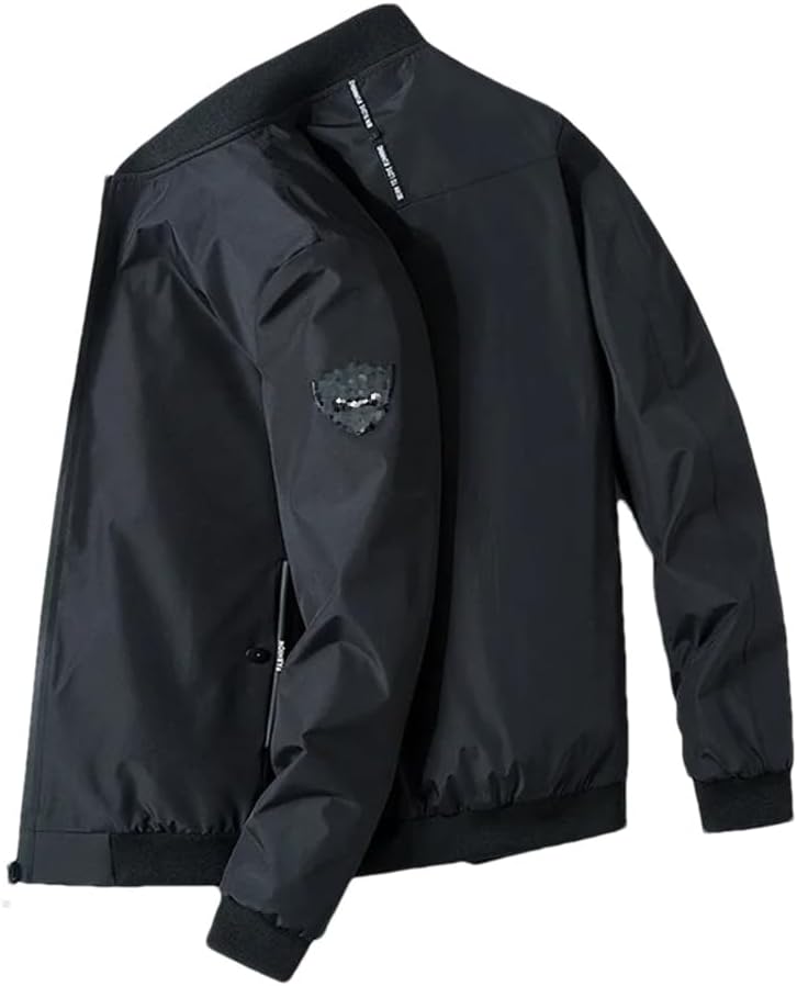 Dninmim Men's Hooded Loose Jacket Multi Pocket Zipper Top Outdoor Sports Mountaineering Hunting Coat