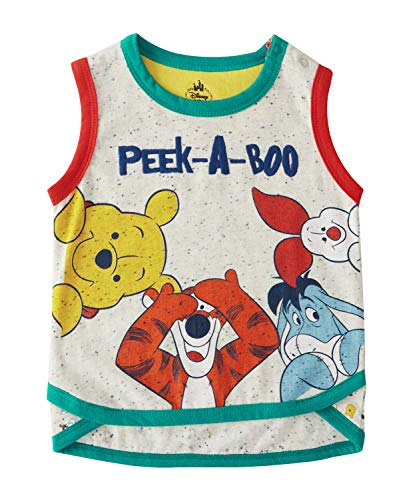 Buy Disney Cartoon Print T-Shirt - 3-6 Months White at Amazon.in