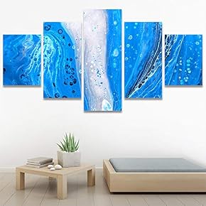 SIGNWIN 5 Panel Canvas Wall Art Modern Art...