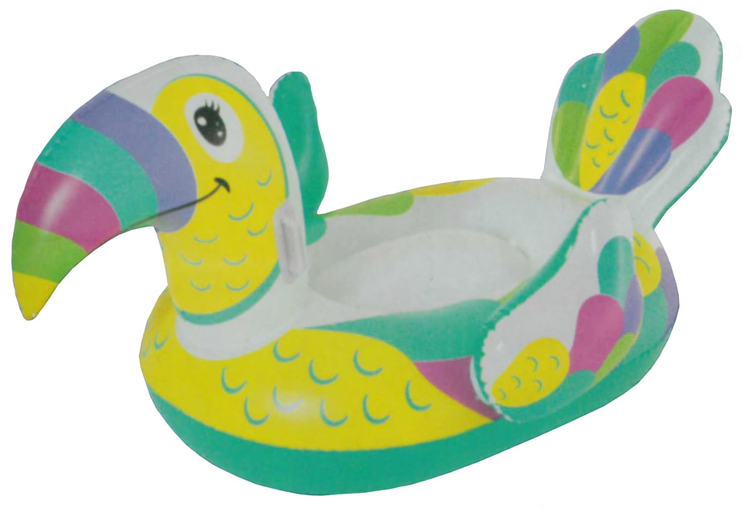 Brandsseller Tucán Hinchable Animal Flotante Colchón de Aire Piscina Juguete Colorido Figura de Baño