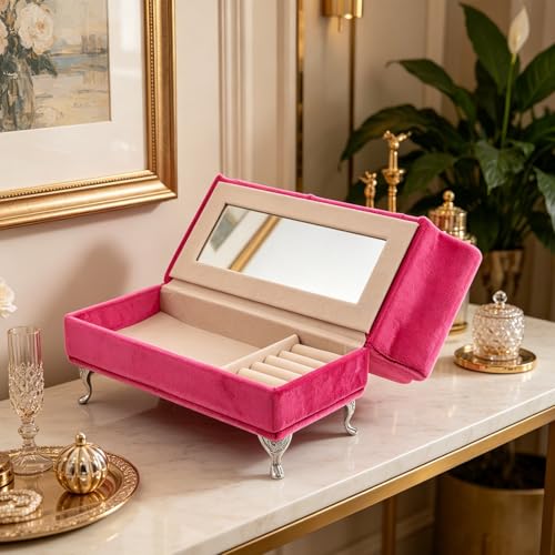 VICASKY Boîte à Bijoux Canapé Miniature en Tissu, Rangement Décoratif – vue 5