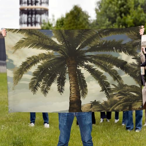 Drapeau tropical palmier en polyester de haute qualité résistant aux intempéries - 7