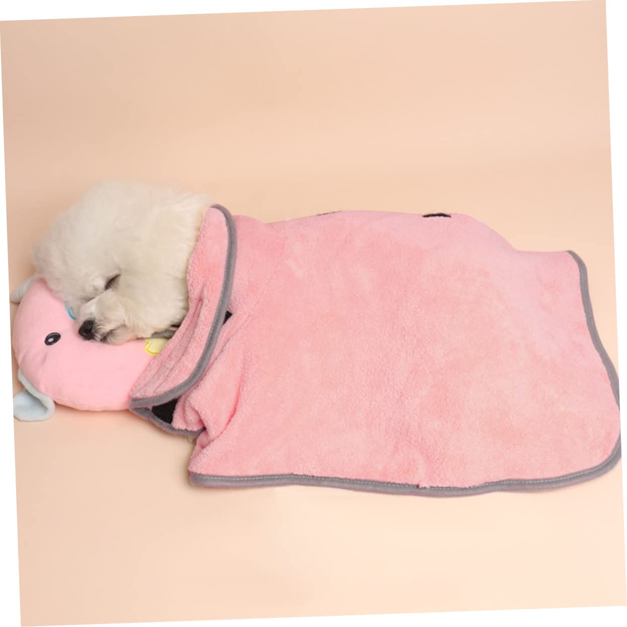Didiseaon 3pièces Peignoir pour Animaux De Compagnie Super Absorbant Serviette De Bain pour Séchage Rapide Après Le Bain Plusieurs Couleurs Disponibles