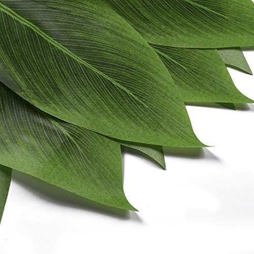 KEFAN Leaf Hula Skirt and Hawaiian Leis Set Grass Skirt with Artificial Hibiscus Flowers for Hula Costume Party (A)