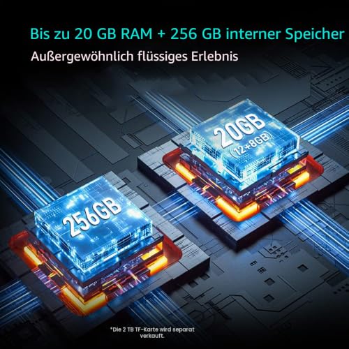 DOOGEE S100 (2023), Helio G99 20GB + 256GB, 10800mAh Akku, 4G Smartphone ohne Vertrag, 108MP Kamera...