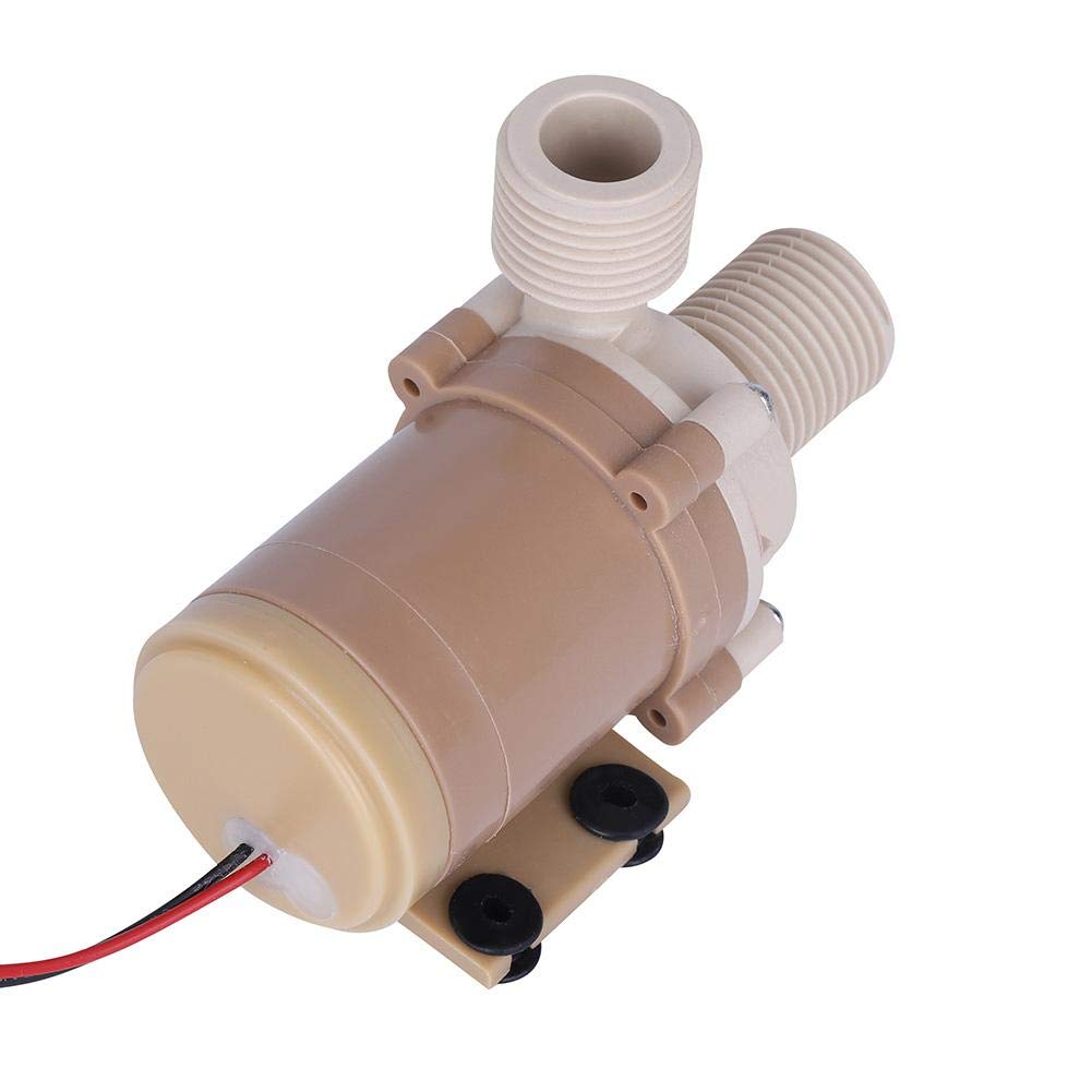 Wasserumwälzpumpe, DC 12 V, Tauchpumpe, Aamphibienpumpe, maximaler Durchfluss 6,5 l/min, Umwälzpumpe für Warmwasser/Kühlung
