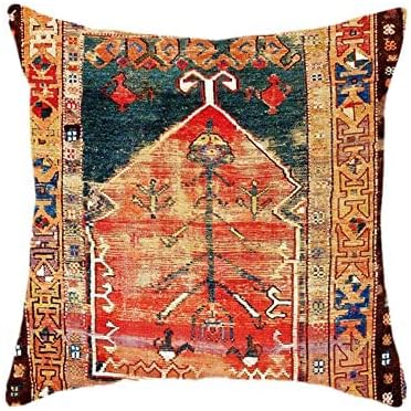 Persian Turkish Style Pillow Covers Without Insert 18'x18' Pillow Case for Home Decorative Cushion Cover (M27363SMBZ-3)