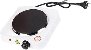 CALANDIS® Electric Heater Cooktop Single Burner Kitchen Cooktop for Indoor Car Camping Single 1000W White | 1 Electric Stove(Eu)
