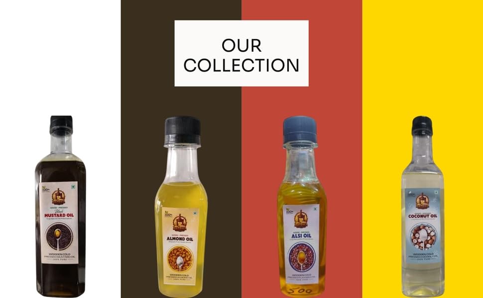 Image of Sarv Matrikaa Wood Pressed Almond Oil - (500ml)-100% Pure & Natural | Cold Pressed | Sweet Aroma | Aflatoxin Free | Edible & Skin Use