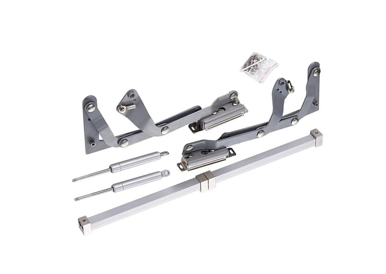 Coal2toalpw One Color Translational Pneumatic Turning Bracket, Operated Hinge With Silent Soft-Close, 1Set