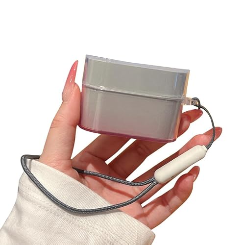 LUNBER-ARMOR�EFor WF-1000XM6 �N���A�P�[�X �J�o�[ �O���b�^�[ �O���f�[�V���� �N���A ���� TPU �X�g���b�v�t�� �V���v�� �ی�J�o�[ �C���X�^�f�� ���� �L���L�� ������(�s���N)