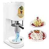 Kommerzielle Spaghetti-Eismaschine, 80 W Gelatomaschine mit 4 Formen, Eiscreme-Nudelmaschine für köstliche Eiscreme-Leckereien