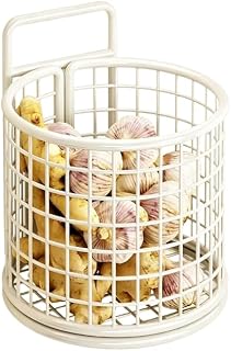 No‑Drill Kitchen Wall Storage Baskets, Countertop Space‑Saving Organizer | No‑drill wall‑mounted baskets, free countertop space, keep kitchen sundries neatly arranged.