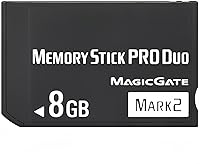 Vista 1 de Memory Stick Pro Duo MARK2 de 8 GB – Rendimiento de alta velocidad con soporte perfecto para PSP1000/2000/3000, Cyber-Shot DSC, DSLR y Handycam