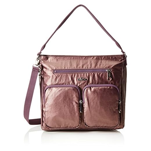 Kipling (KIPS5) Tasmo, Borse a Tracolla Donna, Viola (REF34J Metallic Plum), 31x29x14 cm (B x H x T)