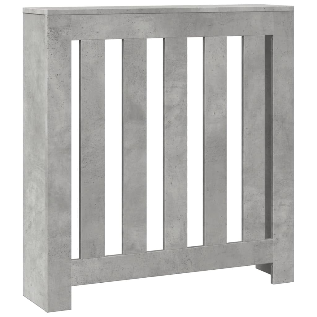 vidaXL Radiator Cover Concrete Grey 78 x 20 x 82 cm Engineered Wood