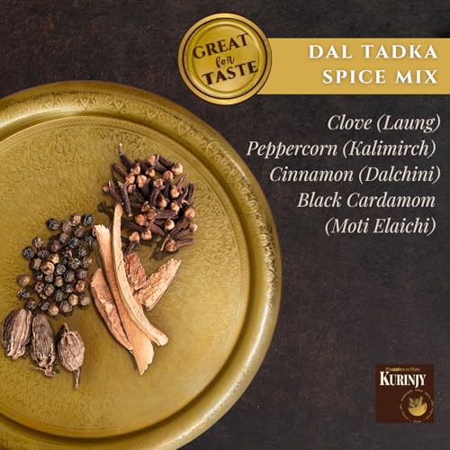 Image of Kurinjy Dal Tadka - Whole Spices Mix | Cinnamon Clove Peppercorn Kali Elaichi | Pure Natural Essential Oil filled Premium Kerala Spices | Crafted for Aromatic & Flavorful Lentil Dishes, 50g x 1 pack