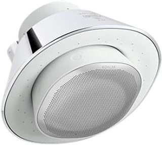 KOHLER 28238-NKA-CP Moxie Alexa Enabled Showerhead, Bluetooth Waterproof Shower Speaker, 2.5 GPM, Polished Chrome