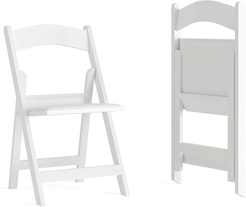 Miniatura 29 de Flash Furniture Hercules™ Series Silla plegable, de resina negra, paquete de 2, capacidad de peso de 1,000 lbs, ligera y cómoda para eventos Negro