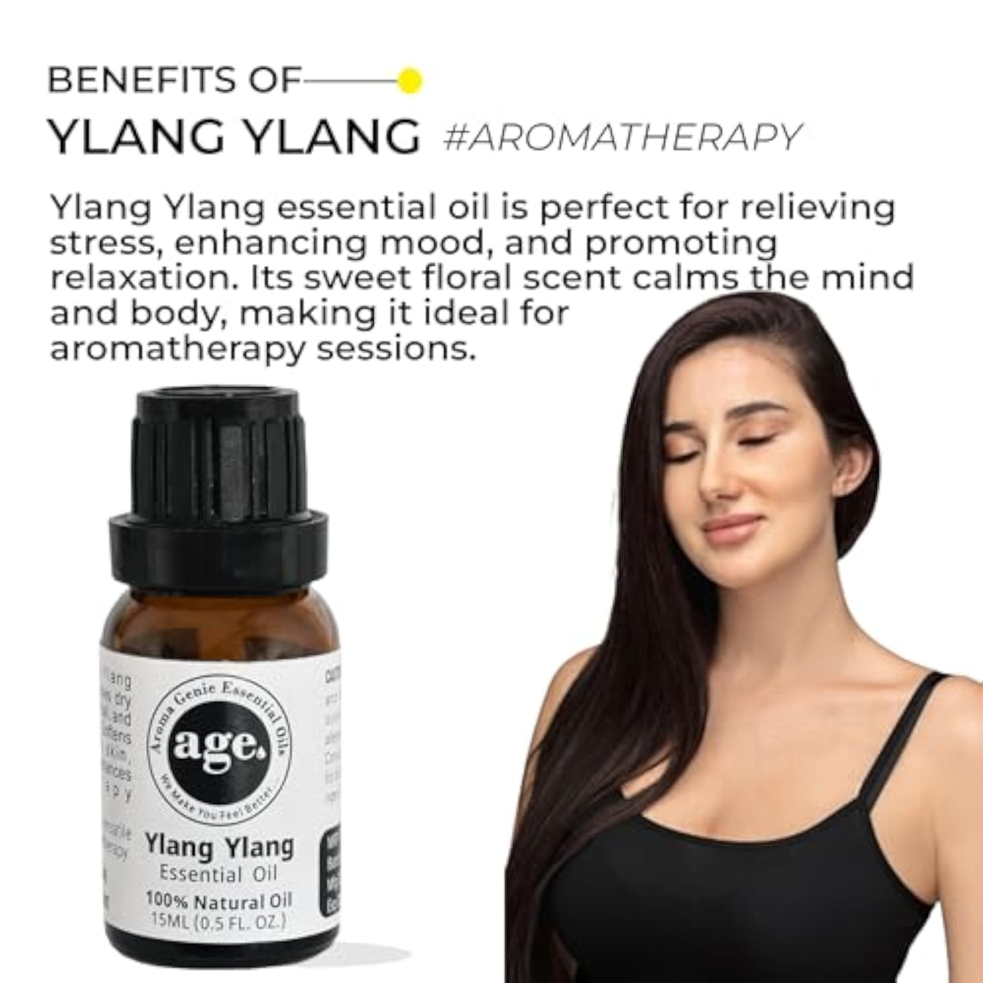 Aroma Genie Ylang Ylang & Tea Tree Essential Oil Combo, 15ml Each