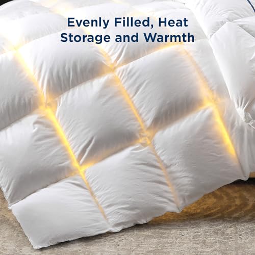 Bedsure Down Comforter Queen Size, Goose Down Comforter With 100% Cotton Fabric Cover thumb #6