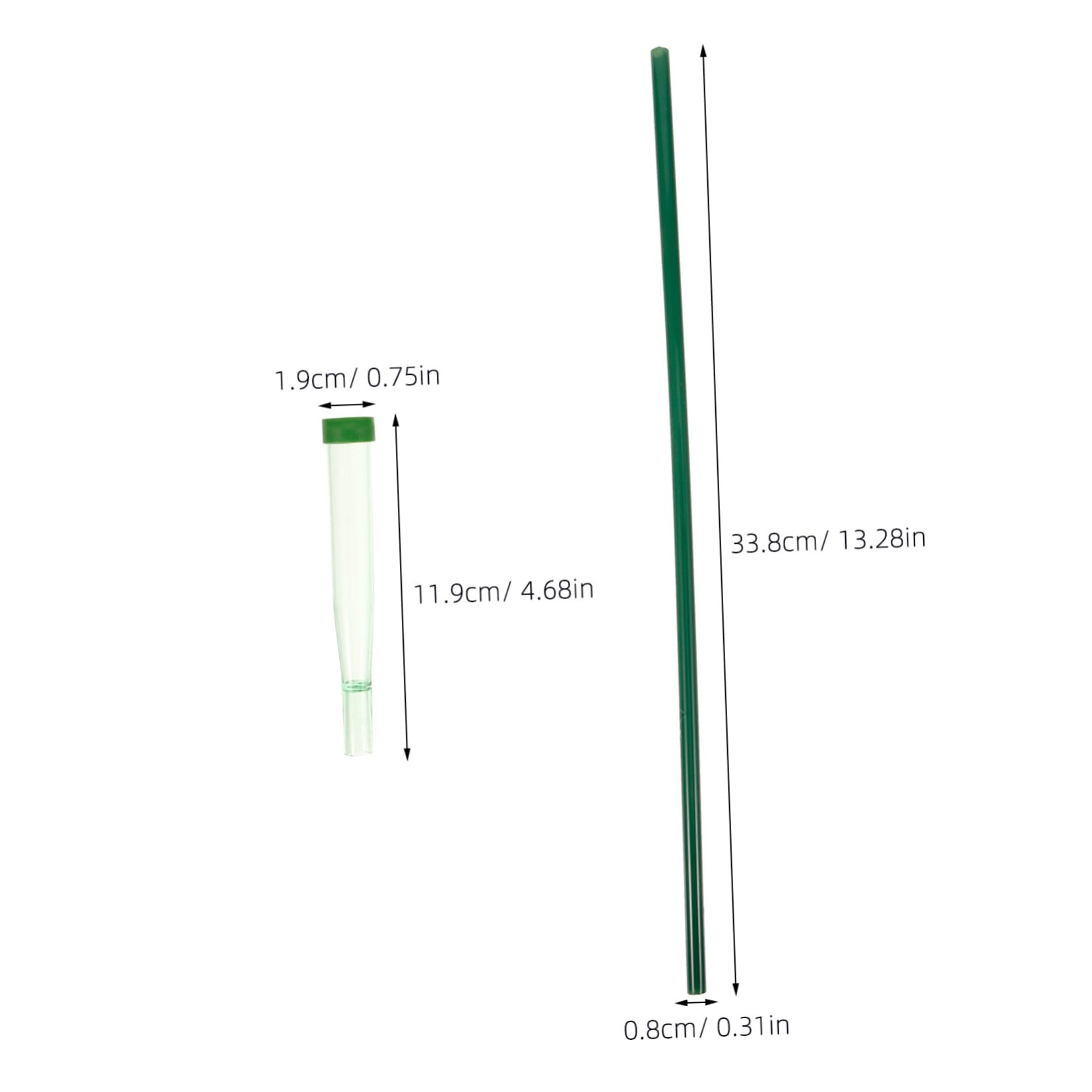 IWOWHERO 5pcs Plastic Floral Test Tubes Reusable Flower Water Tubes for Home Store Flower Care