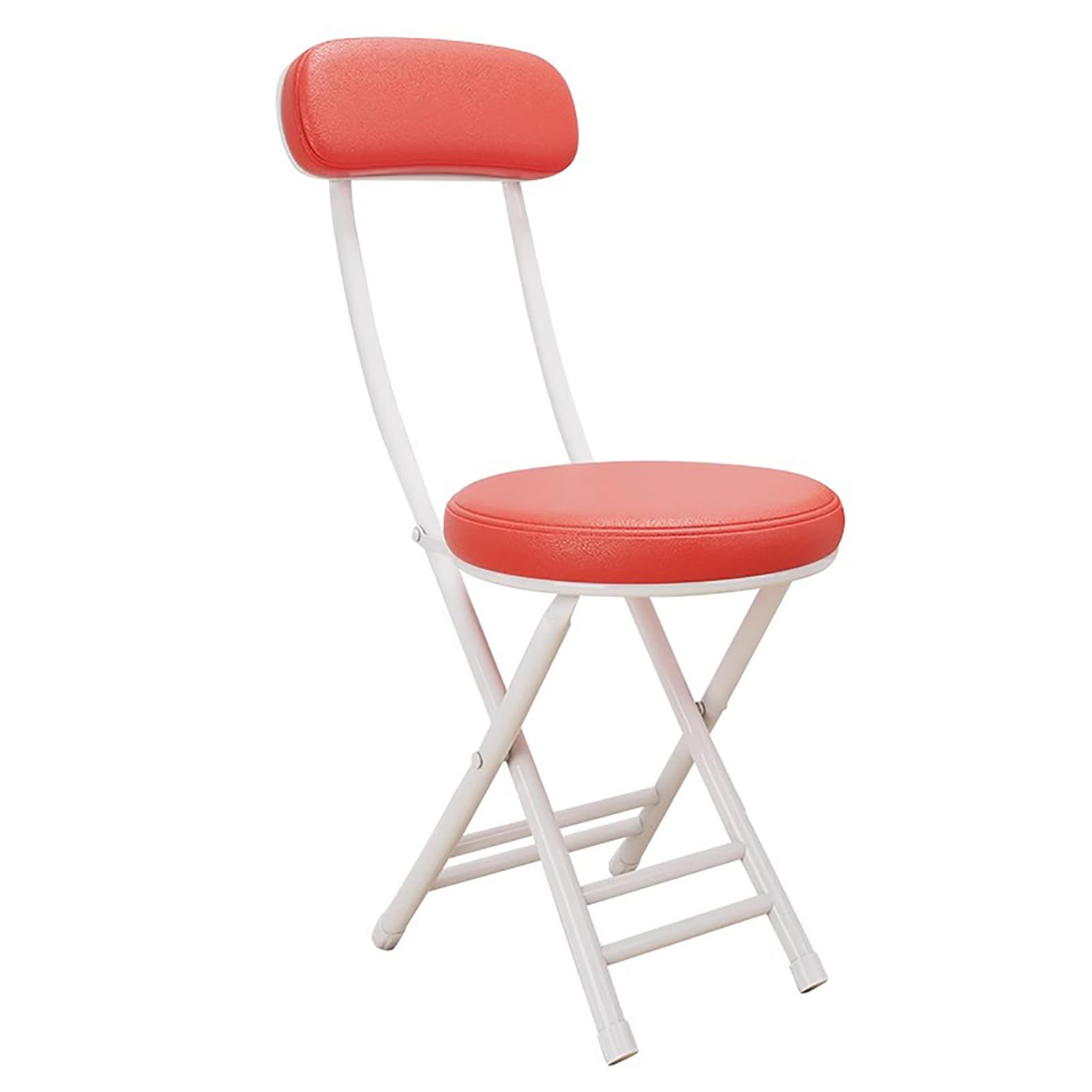 Tabouret de bar moderne pliable avec dossier et repose-pieds 76 cm