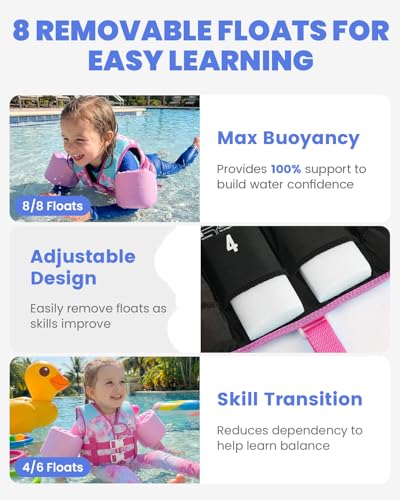 Image of Gogokids Puddle Float Jumper 33-66 Pounds, Toddler Swim Vest Kids 2-6 Years