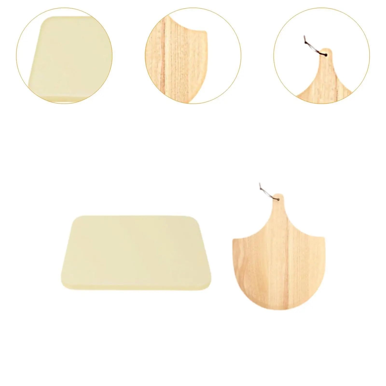 Pizzastein Pizzastein und Holzgriff-Schälset for Backofen, Grill, Zuhause, Backen, rechteckig, Cordierit, Küchen- Kochutensilien