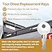 Replacement Toolbox Keys for Weather Guard Truck Tool Box,K768 Pre-Cut Tool Chests Keys for Weather Guard Cabinet Lock,2 pcs