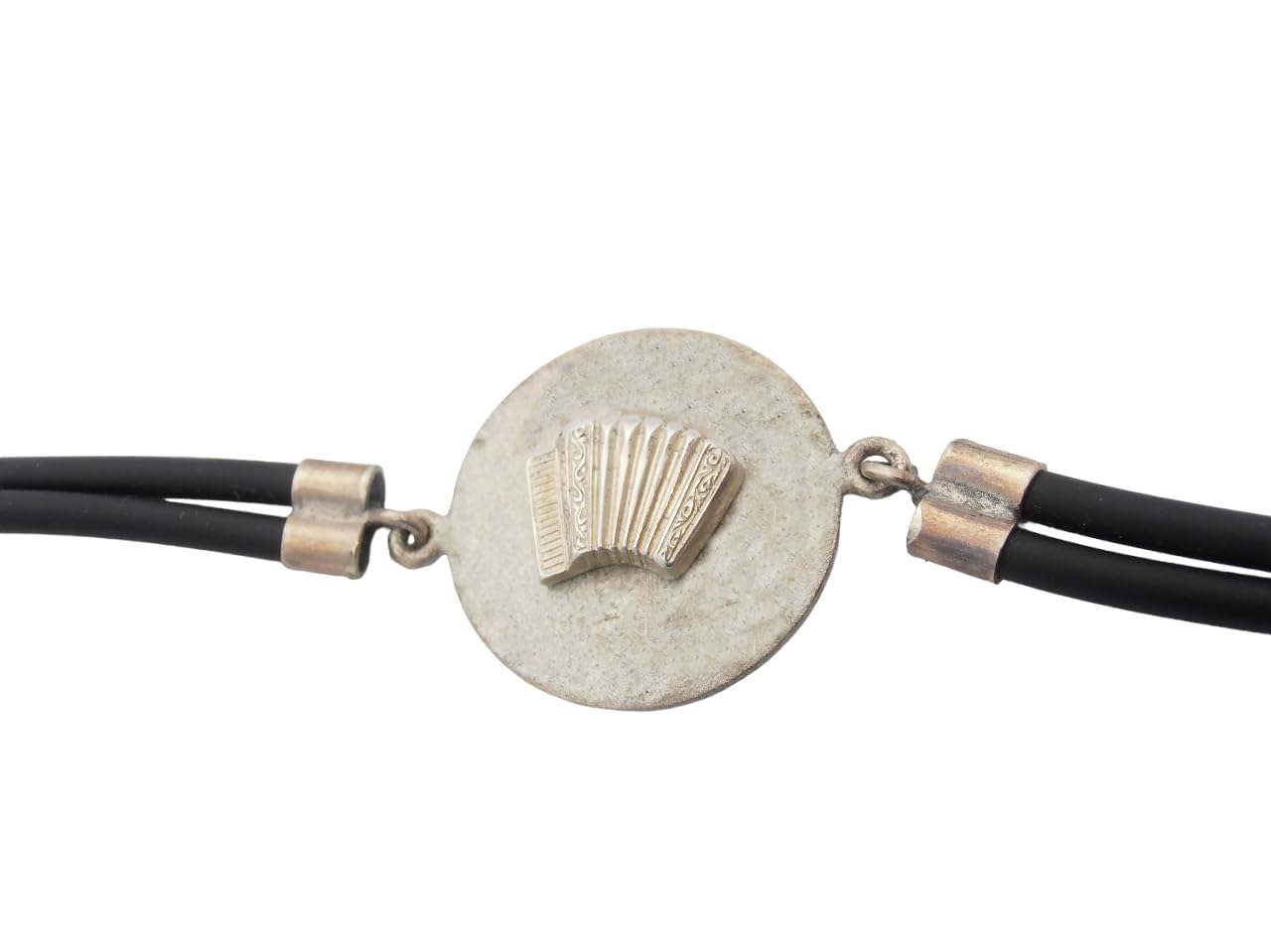 Fisarmonica : Braccialetto in Argento 925 con Strumento Musicale - Bracciale Musicista - Musica