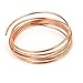 Produktbild sourcing map Copper Tone Refrigerator Refrigeration Tubing Coil 2,5 mm Durchmesser 2M 6Ft Länge