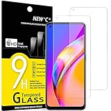NEW'C 2 Stück für Oppo A74 4G, Oppo A94 5G für Panzerglas, Frei von Kratzern, 9H Festigkeit, HD Bildschirmschutzfolie, 0.33mm Ultra-klar, Ultrawiderstandsfähig