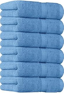 Utopia Towels - Premium Hand Towels - 100% Combed Ring Spun Cotton, Ultra Soft and Highly Absorbent, Extra Large Thick Hand towels 41 x 71 cm, Hotel & Spa Quality Hand Towels (6-Pack) (Electric Blue)
