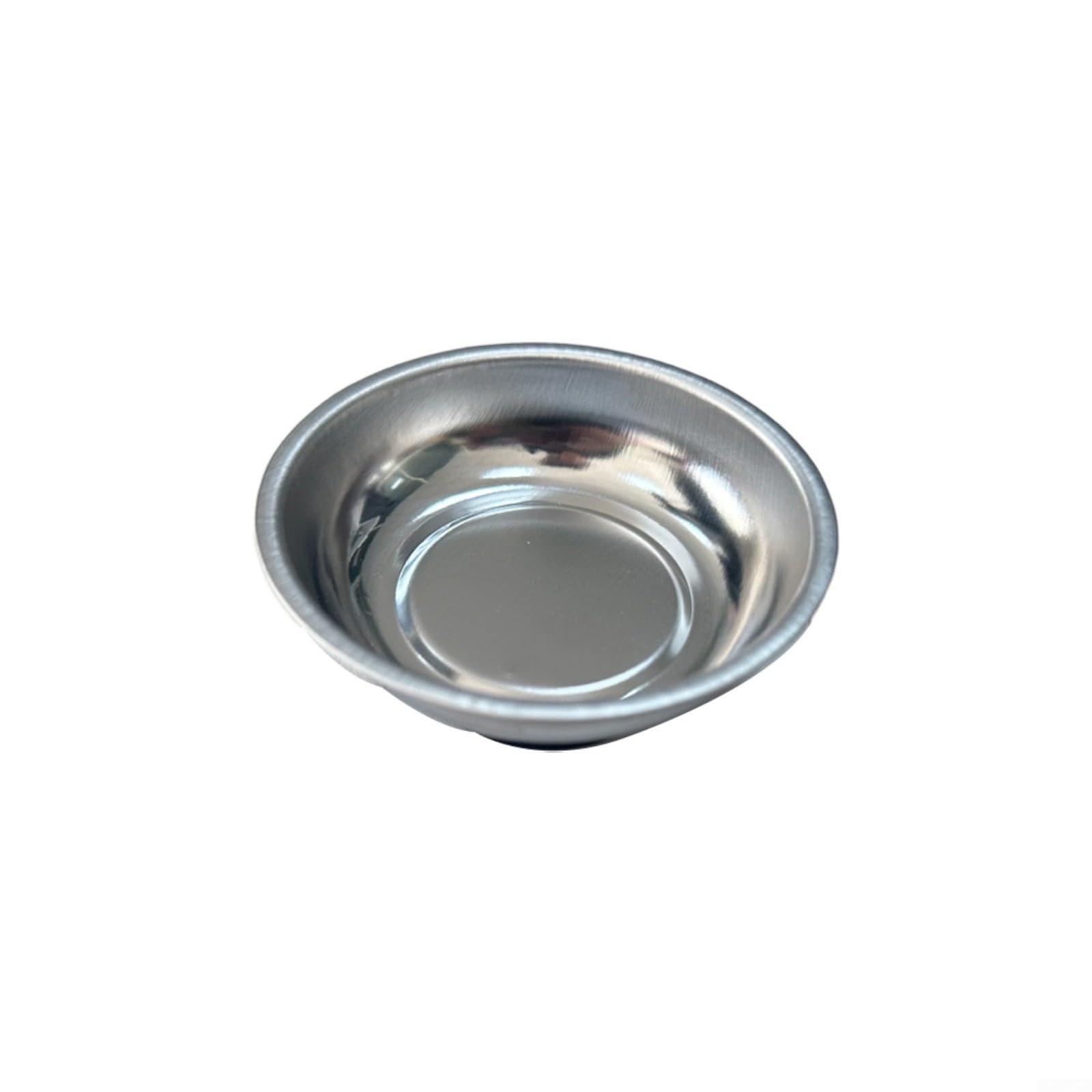 Paquete de 10 bandejas magnéticas de acero inoxidable de 3 pulgadas con base antideslizante para taller, garaje y organización de cajas de herramientas