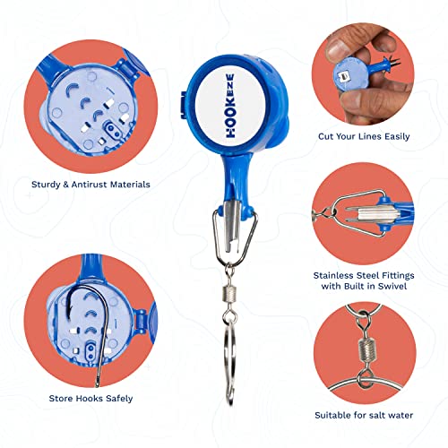 image for HOOK-EZE New All in One Nail Knot Tying Tool | Pack of 2 | Protect fro