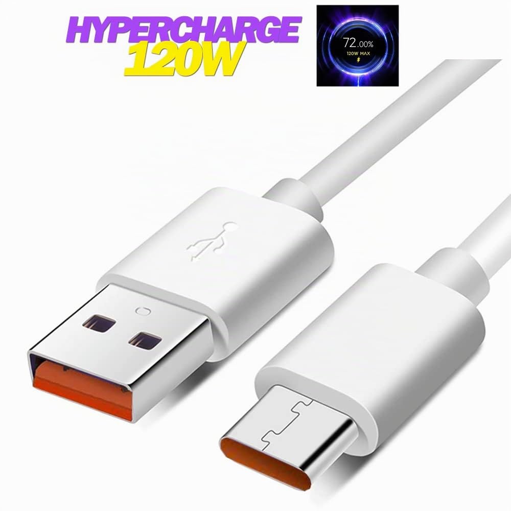 120W TURBOCHARGE Cargador USB C Cable de Carga rápida HyperCharge Adaptador de Corriente para Xiaomi Mi14 14 Pro Mi13T Mi13 13Pro Mi12 Mi11 Redmi Note 13 12 11 10 Poco X6 X5 X4