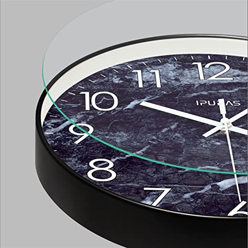 Horloge murale silencieuse à balayage fluide pour salon moderne