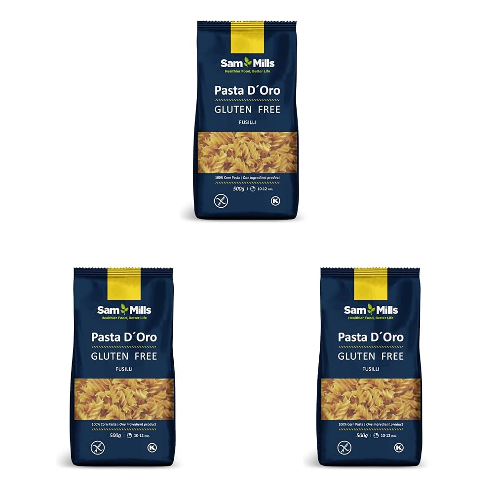 Sam Mills - Fusilli Sin Gluten - 1 paquete de 500 g - 100% Harina de Maíz - Fabricado en Instalaciones Sin Gluten - Mejora el Tránsito Intestinal - Ideal para Dietas Veganas — view 8