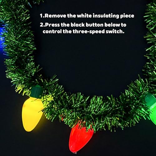 Collier de Noël avec 3 Modes Flash, cadeau d'invité original - 5