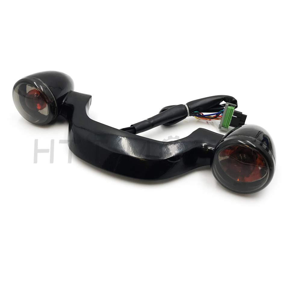 HTTMT MT444-001- Domestic Bullet Rear Light Bar Compatible with 10-18 Road Glide Street Glide w/Orig. turn signal