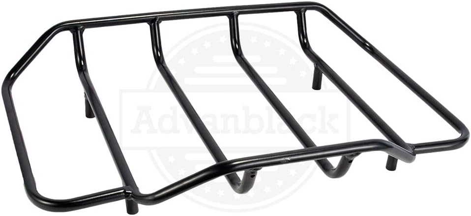Advanblack Luggage Rack for Harley Hard Tour Trunk Pack, Air Wing Tour Trunk Pack, Top Rack Fit for Harley Touring Street Glide Road King Electra Glide 2009-2025 (Black)